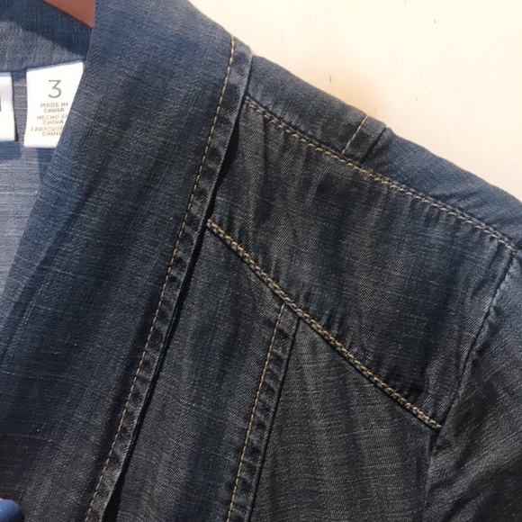 Platinum Chico’s Denim Blazer - Picture 5 of 6